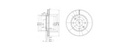 [DELBG2444] DISQUE FREIN ZX/306/XSARA V/P206/V (PAIRE) Ø247 DF256/oe=424694