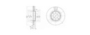 [DELBG2625] DISQUE FREIN CLIO II1.2/CLIO III DCI (PAIRE)