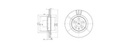 [DELBG3036] DISQUE FREIN A3 TDI/GOLF IV/V159 (PAIRE)