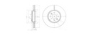 [DELBG3929] DISQUE FREIN AV SCENIC 1.9 DCI/V78 (PAIRE)