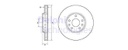 [DELBG4815C] DISQUE FREIN TRAFFIC VIVARO AV 1,6DCI (PAIRE)
